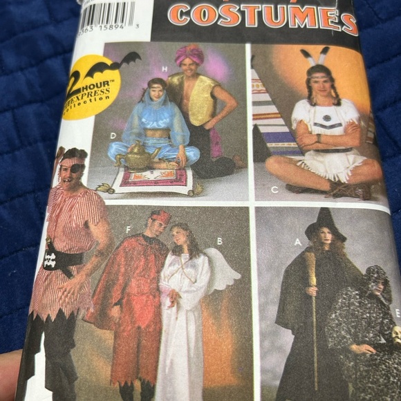 Simplicity 9169 - sm, med, larg, Devil- angel- witch- pirate and more - Picture 2 of 9